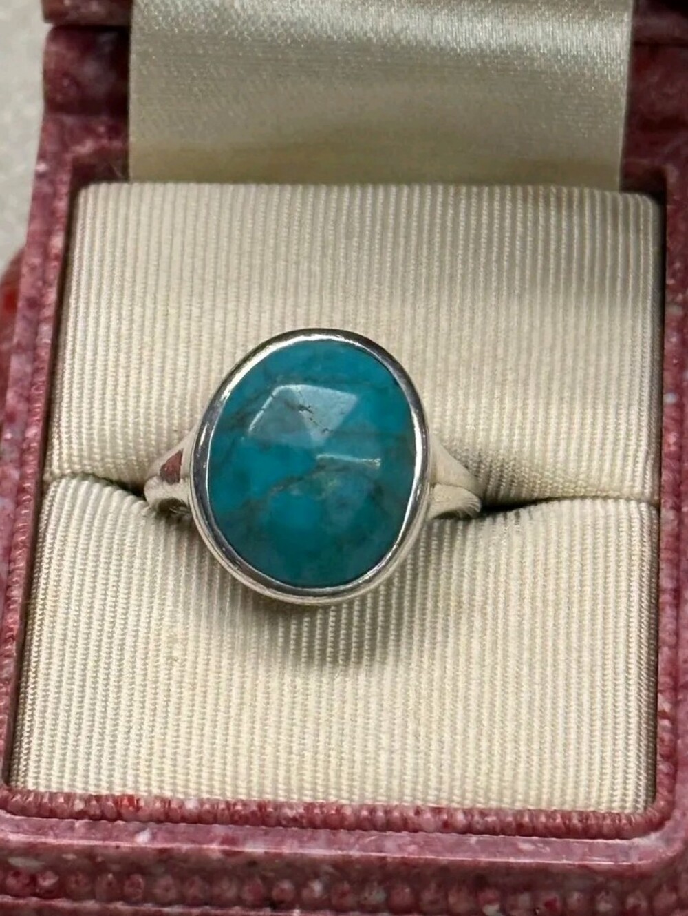 Silpada Sterling Silver Blue Stone Ring SZ 6